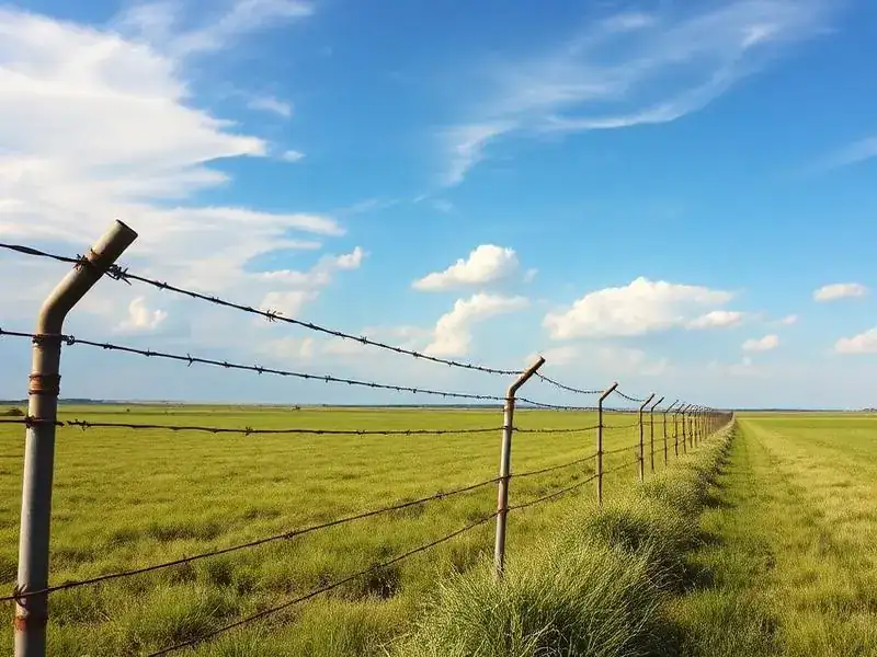 Ranch and farm fence on Lamar County acreage