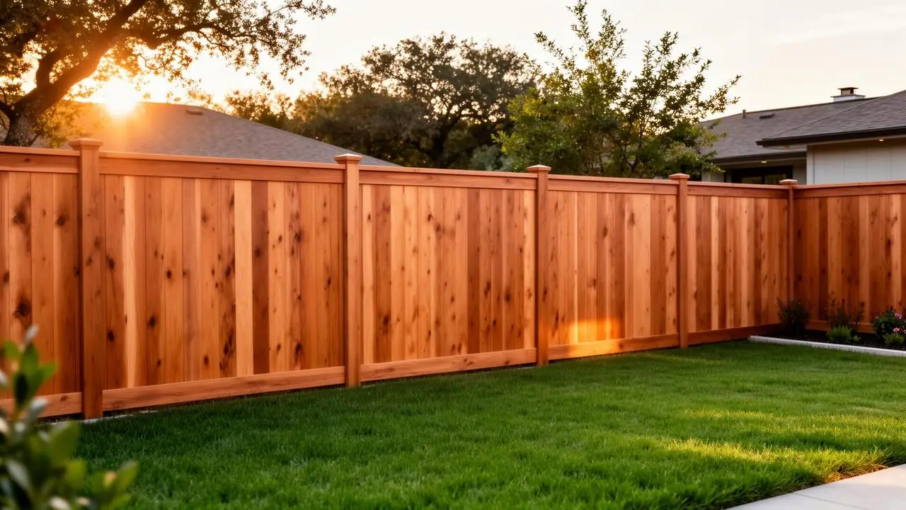 Wood privacy fence installed in a Paris, TX backyard